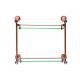 Bathroom Accessory Single Glass Double  Plate Rose Gold  Zinc Alloy and Crystal