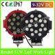 51W Bright Offroad Vehicles LED Work Light, 7 led driving light