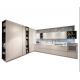 Walnut Wood Modern MDF Kitchen Cabinets With Drawers Kitchen Furniture