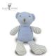 high quality stuffed Blue Knitted Stripe Bear soft lovely plush teddy bear toys for baby and kids