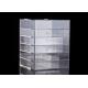 Durable 5 Drawers Acrylic Cosmetic Makeup Organizer 12''x12''x16'' Makeup Box