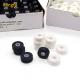 144pcs/box White/Black 75D/2 100% Polyester Pre-wound Bobbins Threads for Boho Kangfa