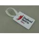 Personalized Promotional PVC Luggage Tag , Rubberized Key Chain For Award