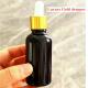 10ml 15ml 20ml 30ml 50ml 100ml Shiny Black Essential Oil Cosmetic Glass Dropper Bottle