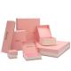 Pink Jewellery Packaging Boxes / Custom Cardboard Boxes For Crystal Packing
