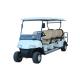 Pure White Color Golf Sightseeing Car Electric Powered Golf Carts With 6+2 Sofa Seats