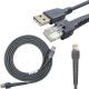 Braided Shielded Type A USB Data Cable For Zebra Scanner DS2208