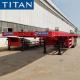 FUWA Tri Axle 60 tons Platform Container Flatbed Semi Trailer