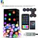 Waterproof IP44 LED Ball String Lights Remote Control For Outdoor Decoration