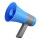 300 To 1000 Cycle Compact Lightweight Handheld Megaphone Bullhorn ABS Siren Functions
