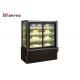 Fan Cooling Vertical Marble Base Cake Display Cabinet Showcase 10~2°C Temperature