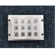 IP65 rugged brushed numeric metal keypads