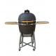 22 Inch Kamado Grill High Degree Fired Resistance Outdoor Charcoal Grill Grey color