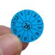Waterproof Vinyl Fire Extinguisher Stickers Blue 20mm Round Labels