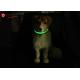 Size S / M / L Light Up Dog Collar LED Nylon Chain Choke Training Leashes