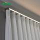 New  Aluminum LED  Track  Ceiling Mounted Sliding Invisible Light Curtain Track System For Hotel Hospital