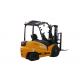 Yellow Green Electric Warehouse Forklift / 2 TON Ride On Forklift Truck