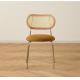 Household Rattan Backrest Cloth Dining Chair 49*46*75cm