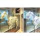 92% Clear 3D Transparent Rear Projection Film Advertising Holographic Glass Film