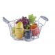 Food Grade Metal Mesh Wire Fruit Basket Stainless Steel Material For Home Storage