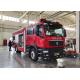 206kw Four doors Lengthen Cab Water Tanker Fire Truck With 8000L Water/Foam