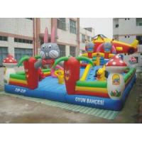 Pvc Tarpaulin Amusement Inflatable Bouncy Castle Park For Outdoor EN14960