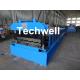 Roof Wall Panel Cold Roll Forming Machine / Roof Wall Cladding Roll Forming Machine With PLC Control System