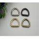 Supply all kinds of handbag metal open d ring,light gold wire iron metal d ring 25mm