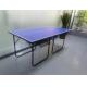 MDF Children Table Tennis Table Clear Line Blue Top Square Round Leg Easy Foldable Moveable