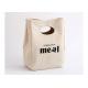 Cute Cotton Canvas Lunch Cooler Bags Reusable With Digging Hole Design Handle