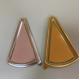 Triangular Cake Box Disposable Transparent Blister With Gold Bottom Food Grade  Packing Box