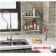 Stainless Steel Dish Shelf Kitchen Storage Racks Rustless Easy Install