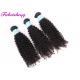 Black Virgin Brazilian Curly Hair Extensions Natural Double Drawn Hair Weft