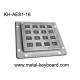 16 Keys Usb Ps2 Matrix Metal Numeric Keypad Rear Panel Mounting Solution