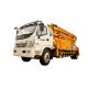 18m Truck mounted Concrete Boom Pump , Concrete Boom Pump Truck Fast Speed