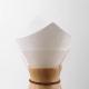 30x30cm Pour Over Glass Pot Chemex Coffee Filter Paper White And Brown