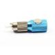 Single Mode Round FC Bare Fiber Adapter Zirconia Ferrule 0 . 2dB Insertion Loss