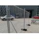 7 Ft Height Temporary Construction Site Fencing Hot Dipped Galvanized With Chain Link Mesh