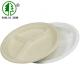 Eco friendly customized size 3 compartments bagasse round plates