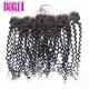 Indian Kinky Curly Human Hair Lace Frontal 13*4 Closure With Baby Hair Free Part