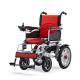 Reinforced Lightweight Foldable Electric Wheelchair Chromed Steel Multi Functional