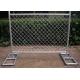 Smooth Surface 8×10 Temporary Construction Fence Panel 6x12 Silver Spray Painted