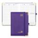 Weekly Planner 2023-2023 Purple With Hourly Schedule And Monthly Tabs