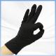 Disposable Black Latex Food Processing Gloves 10g 20pcs / Box