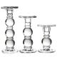 Upmarket Quality Wholesale clear tall glass candelabra candlestick holder for party