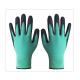 Turquoise Green Nylon Spandex Knit Industrial Use Mechanics Safety Protective Latex Gloves