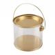 Clear Plastic Paint Pail Container With Lid And Handle Food Tin Can Packaging