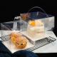 130*150*150mm Plastic Dessert Takeaway Boxes Transparent Cupcake Box