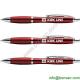 red color contour metal ball pen for promotional gift use