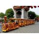 Sightseeing Red Electric Trackless Train Ride 72 Seat 1 Year Warranty
